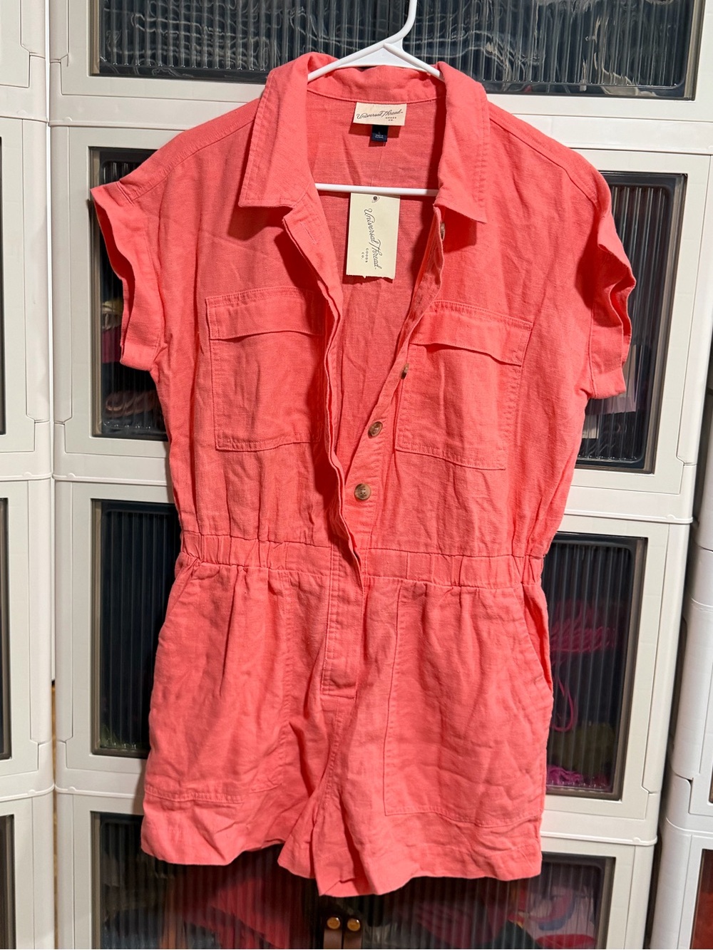 Universal Thread Coral Utility Romper